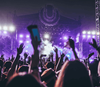 Audience at a major international music concert, showing the growing importance of live performances in today’s music industry.
