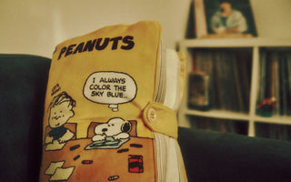Vintage Peanuts notebook featuring Snoopy and Charlie Brown, illustrating the enduring appeal of the Peanuts brand following Sony’s majority acquisition.