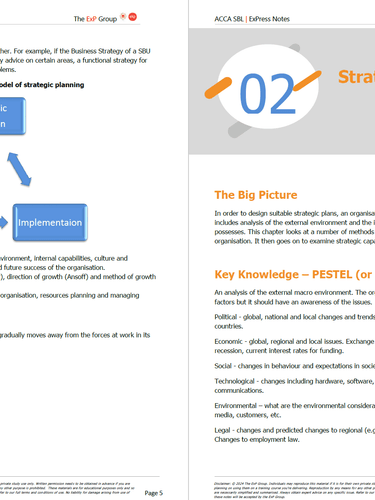 Page from a strategic analysis textbook with text and graphics on a white background