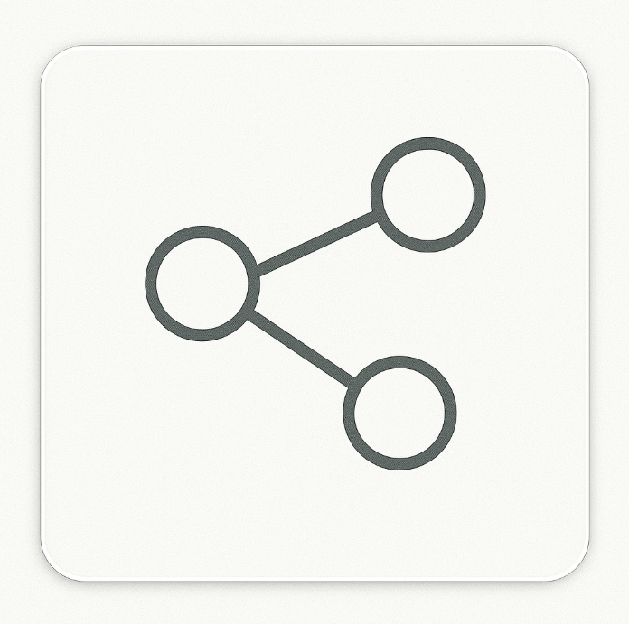 Connected nodes representing sharing ExP courses within your network.