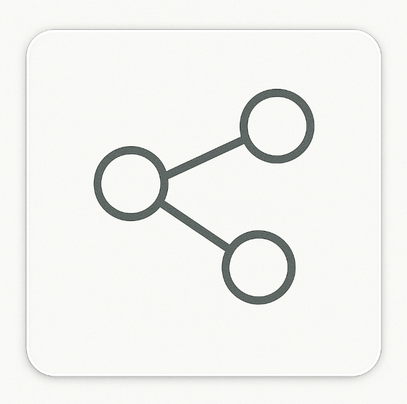 Connected nodes representing sharing ExP courses within your network.